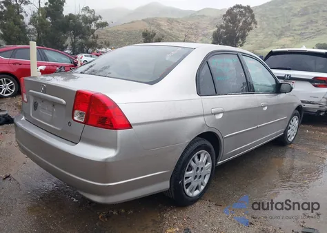 2004 Honda Civic Lx from USA, damaged, VIN JHMES16554S001727